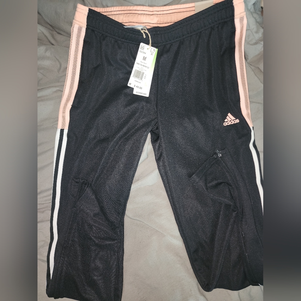 Adidas tiro track pants black/glow pink
